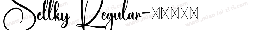 Sellky Regular字体转换